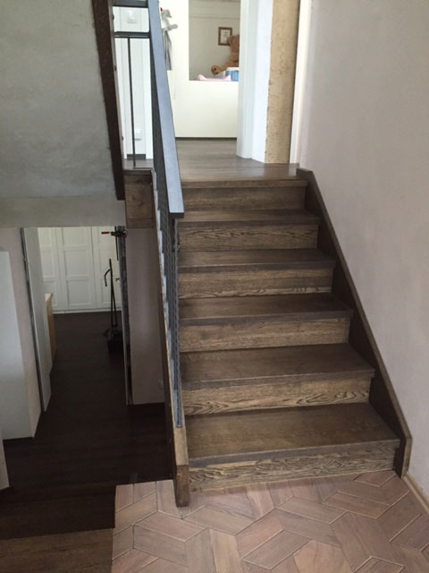 schodiště rekonstrukce podlah